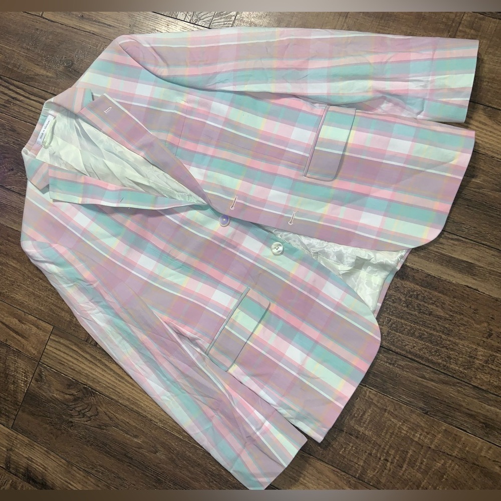 Ralph Lauren plaid blazer pink blue spring preppy classic designer formal boys - Picture 2 of 7